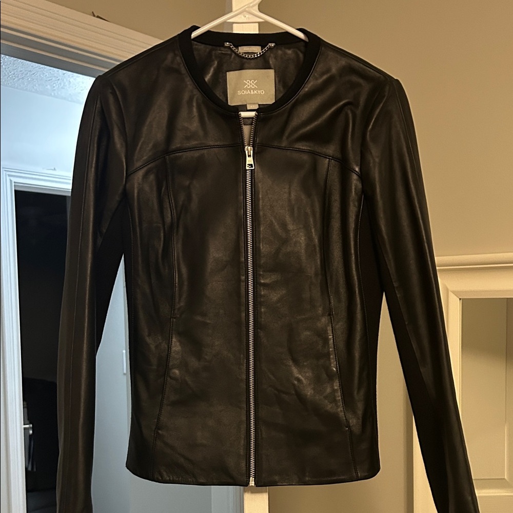 Soia & Kyo Black Leather Jacket